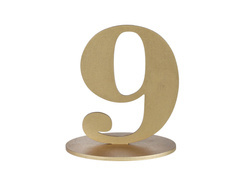 Decorațiuni de masă numărul nouă auriu - 1 buc.