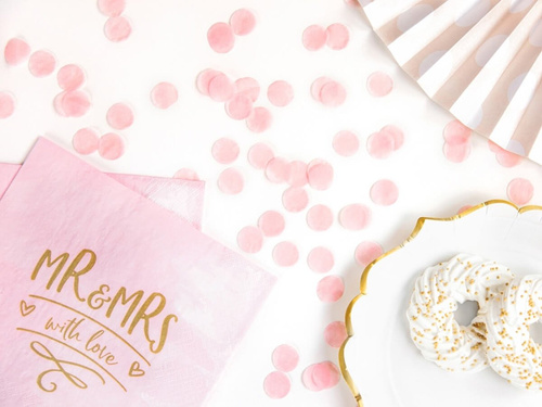 Confetti cercuri roz deschis - 15g.