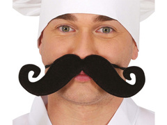 Mustață neagră - 21,5 cm - 1 buc.