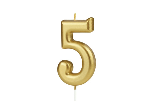 Lumânări numerice aurii - 50 - 2 buc.