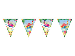 Flamingo Hawaiian și crabi banner - 10 m - 1 buc.