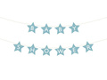 Baby Shower stele albastru banner - 290 cm - 1 buc.