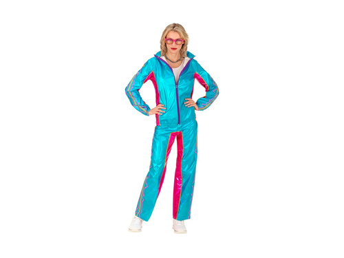 Costum de petrecere - albastru metalic EDM (trening)