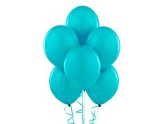 Baloane latex turcoaz pastelate - mari - 25 buc.