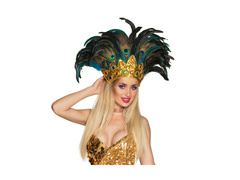 Coafură din pene de carnaval