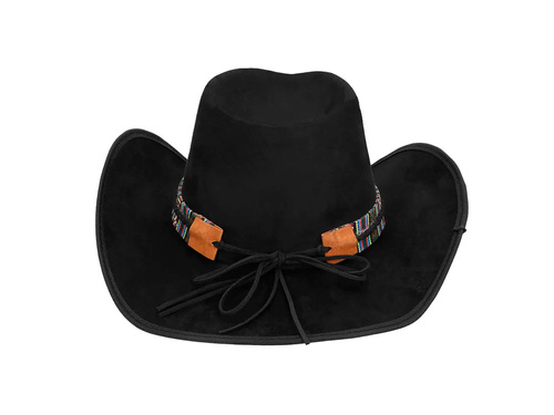 Pălărie de cowboy Django negru - 1 buc.