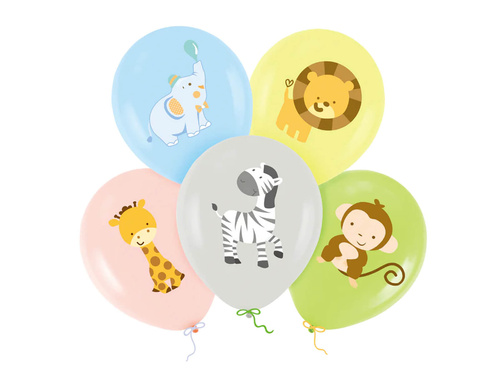 Baloane latex Safari - 30 cm - 5 buc.