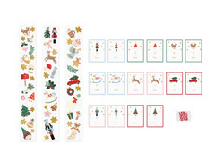 Naklejki świąteczne Merry Christmas - 52 szt.