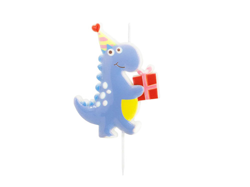 Lumânare aniversară Dinosaur - 9,7 cm - 1 buc.