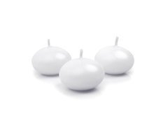 Disc cu lumânări plutitoare, 40mm, alb, 1 buc