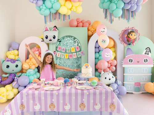 Gabi's Cat's house birthday flag banner - 180 x 15 cm - 1 buc.