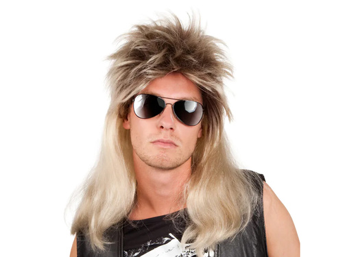 Peruca disco blondă pentru bărbați - 1 buc.