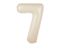 Balon din folie crem numărul 7 - 100 cm - 1 buc.