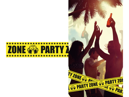 Garnitură cu panglică Party Zone - 1 buc.