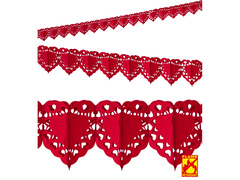Ghirlandă de hârtie Openwork Hearts - 400 cm - 1 buc.