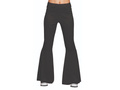 Pantaloni negri cu fund clopot