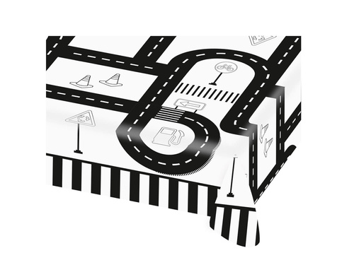 Față de masă aniversară Road - 120 x 180 cm - 1 buc.