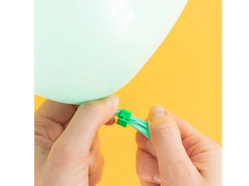 Cleme de închidere balon alb - 100 buc.