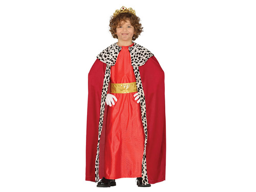 Costum de rege roșu pentru un băiat
