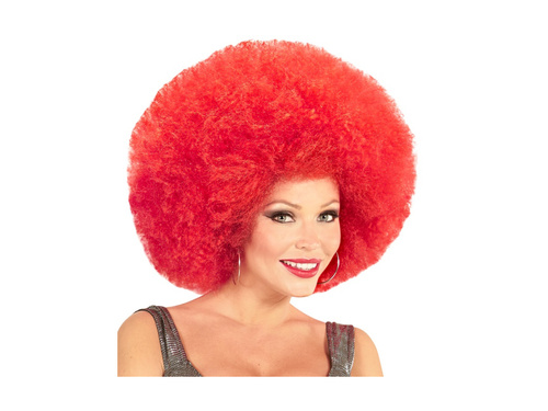 Peruca afro roșie de calitate mare