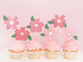 Picuri pentru tort Flori - 8 buc.