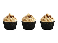 Cutii pentru cupcakes cu sclipici - 6 buc.