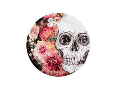 Farfurii mexicane Skull - 23 cm - 10 buc.