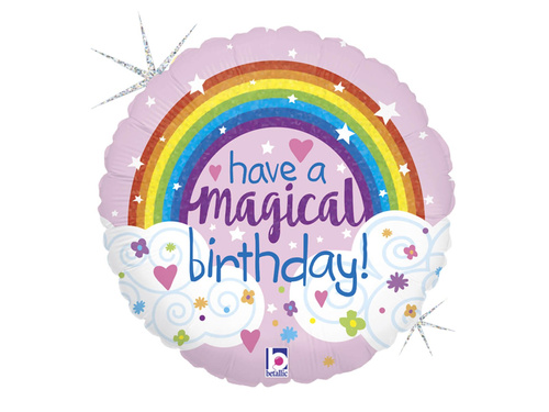 Balon folie curcubeu - 46 cm - 1 buc.