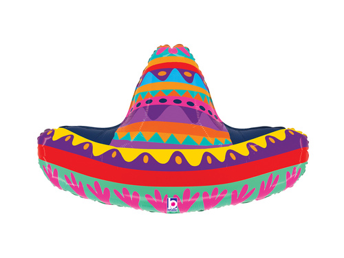 Balon de folie mexican Sombrero - 81x50 cm - 1 buc.