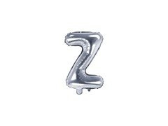 Balon din folie litera "Z" argintiu - 35 cm