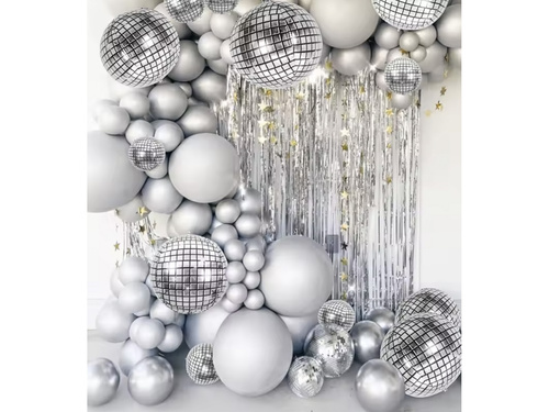 Balon disco cu folie - 86 cm - 1 buc.