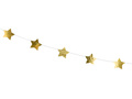 Ghirlandă banner Gold Stars - 360 cm - 1 buc.