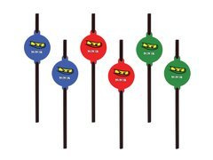 Paie pentru ziua de naștere Ninja - 6 buc.