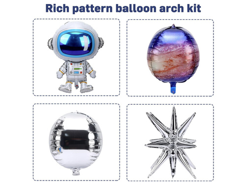 Set de baloane pentru ghirlandă „Kosmos” – 115 bucăți.