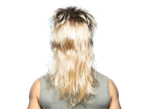 Peruca disco blondă pentru bărbați - 1 buc.