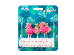 Pikers Lumânări Flamingo și Ananas - 5 buc.