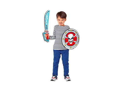 Set sabie și scut pirat - sabie 52 cm, scut 52 cm