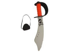 Sabie de pirat + plasture pentru ochi - 1 buc.