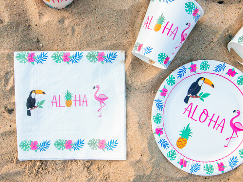 Șervețele Aloha birthday - 33 cm - 20 buc.
