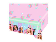 Față de masă aniversară Barbie - 120x180 cm - 1 buc.