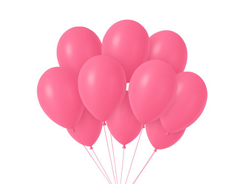 Baloane latex pastel roz închis - 10 buc.