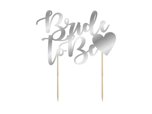 Topper pentru tort Bride To Be - 14 cm