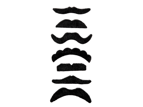 Mustață autoadezivă mix de modele - 7 buc.