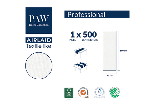 Decor pentru masă – traversă cu frunze – 40 cm x 5 m – 1 bucată.