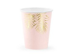 Roz deschis Cești cu frunze - 220 ml - 6 buc.