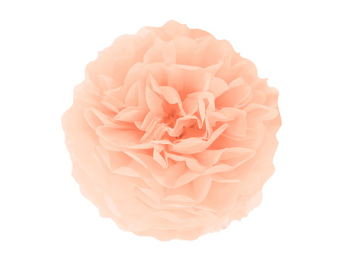 Decorațiuni florale suspendate pom pom - piersică - 35 cm - 1 buc.