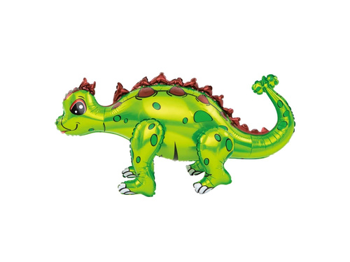 Balon 3D Ankylosaurus cu folie verde - 73 cm - 1 buc.