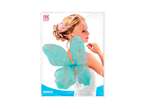 Turquoise Fantasy Wings 50×45 cm