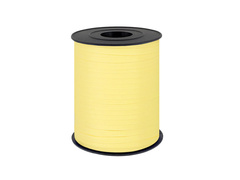 Panglică decorativă pentru baloane - pastel - galben - 225m