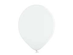 Baloane latex alb pastel - mici - 25 buc.